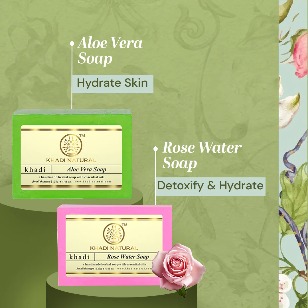 Khadi Natural Ayurvedic Soap Kit Combo Pack Of 4 – 100gm Each - Image 3