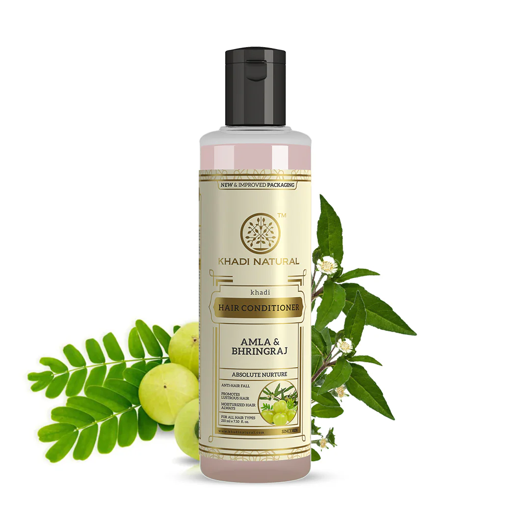 Khadi Natural Amla & Bhringraj Hair Conditioner - 210ml - Image 5