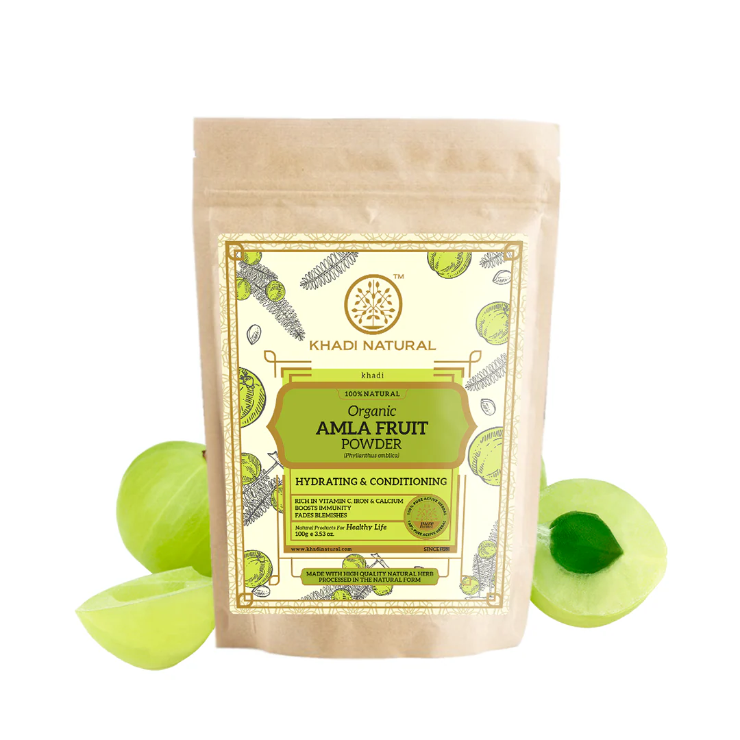 Khadi Natural Organic Amla Fruit Powder For Hair Care - 100% Natural - 100gm - Image 5