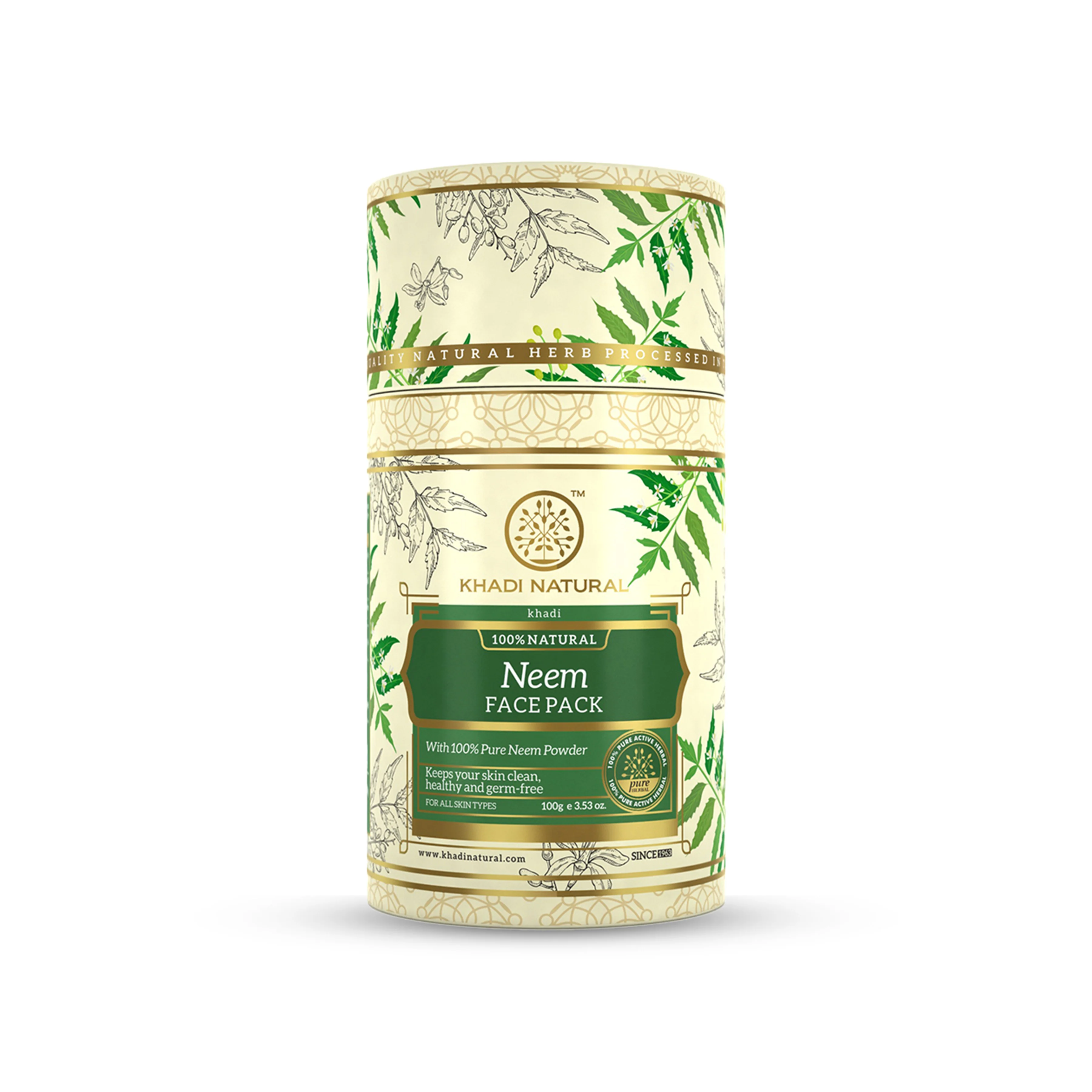 Khadi Natural Neem Tulsi Face Pack - 100gm - Image 5