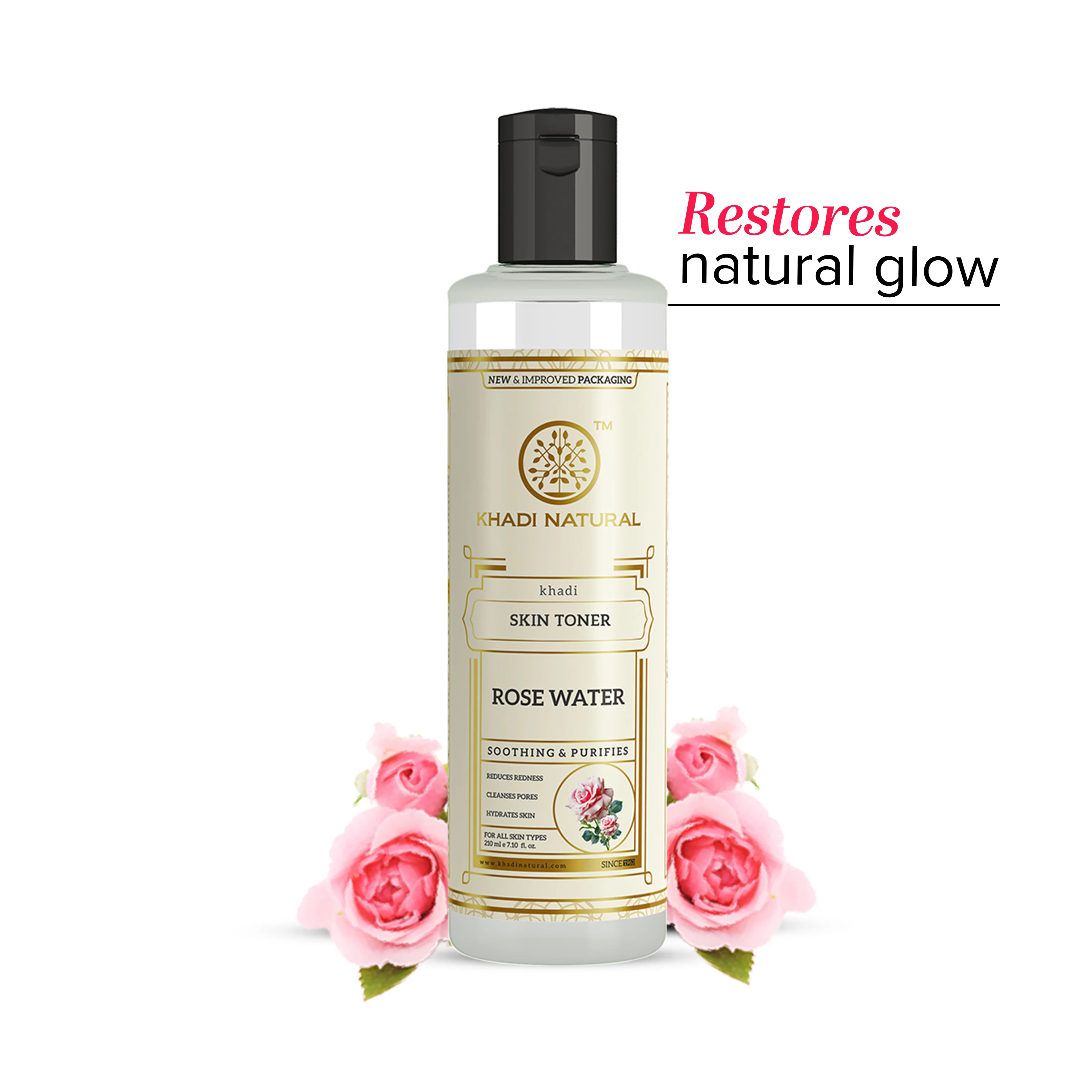 Khadi Natural Pure Rose Water Skin Toner - 210ml - Image 9