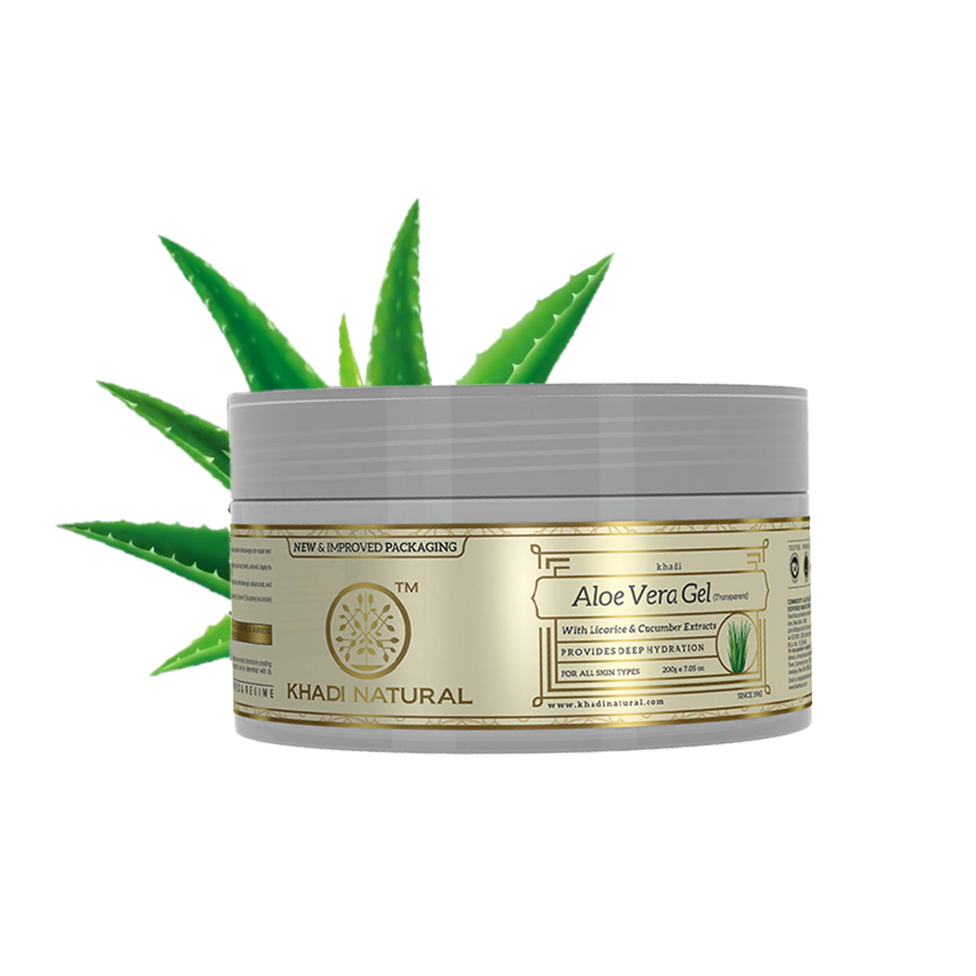 Khadi Natural Aloevera Gel with Liqorice & Cucumber Extracts - 200gm - Image 6
