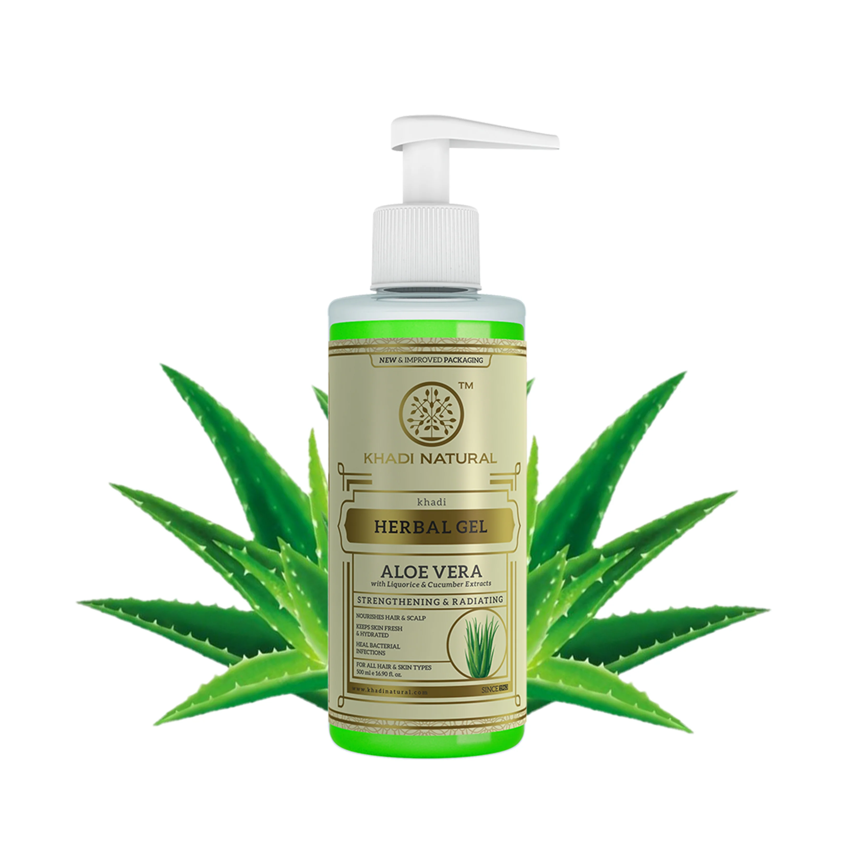 Khadi Natural Aloe Vera Gel With Liquorize & Cucumber Extracts - 500ml - Image 6