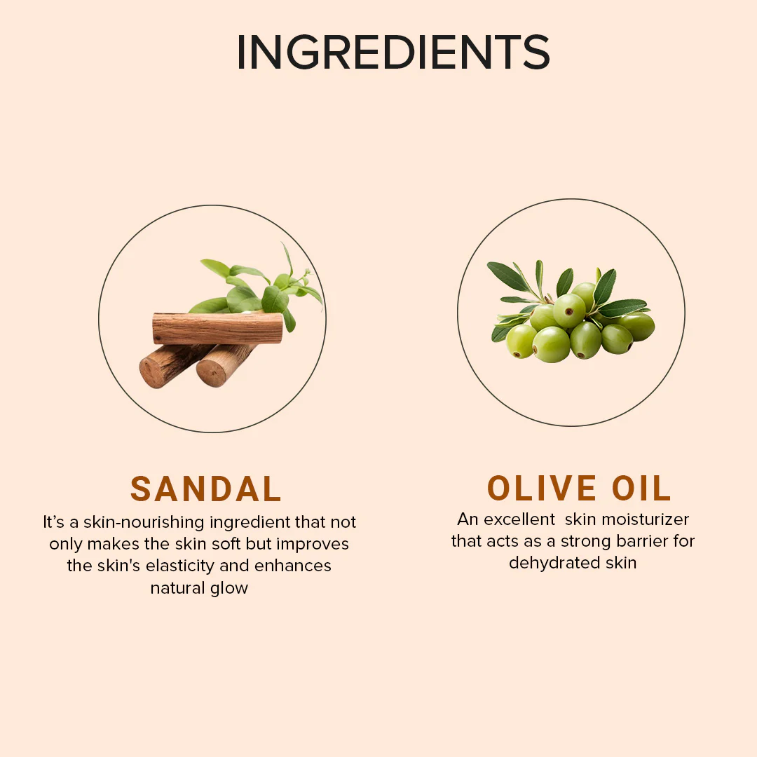 Khadi Natural Sandal & Olive Nourishing Face Cream - 50gm - Image 3