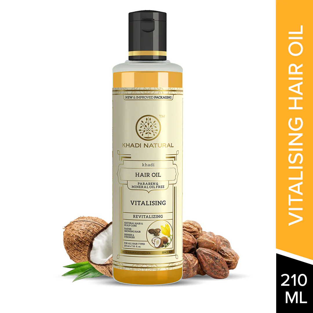 Khadi Natural Vitalising Hair Oil Paraben Mineral Free - 210ml - Image 6